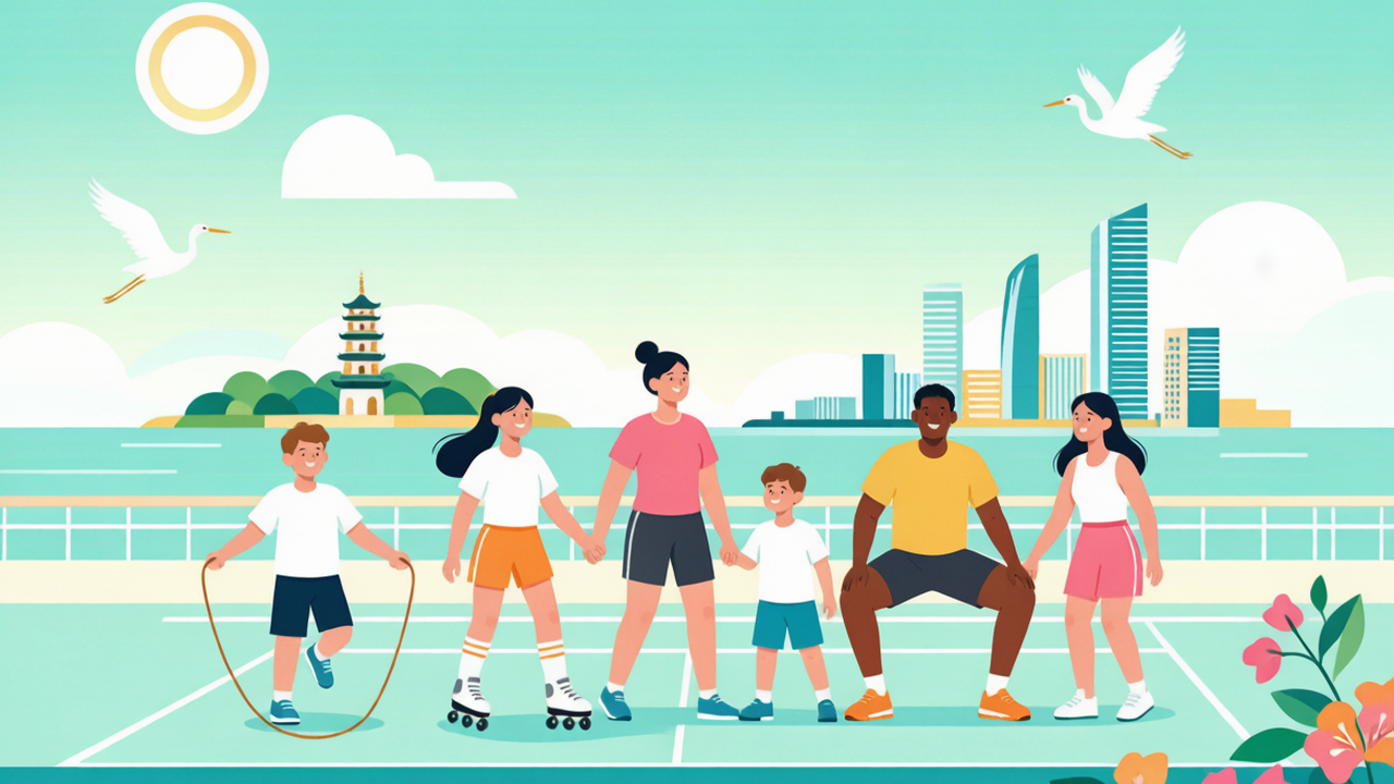 厦门全民健身日8月8日福利:公共体育场馆限时免费,跳绳轮滑体能亲子跑公益课家门口学